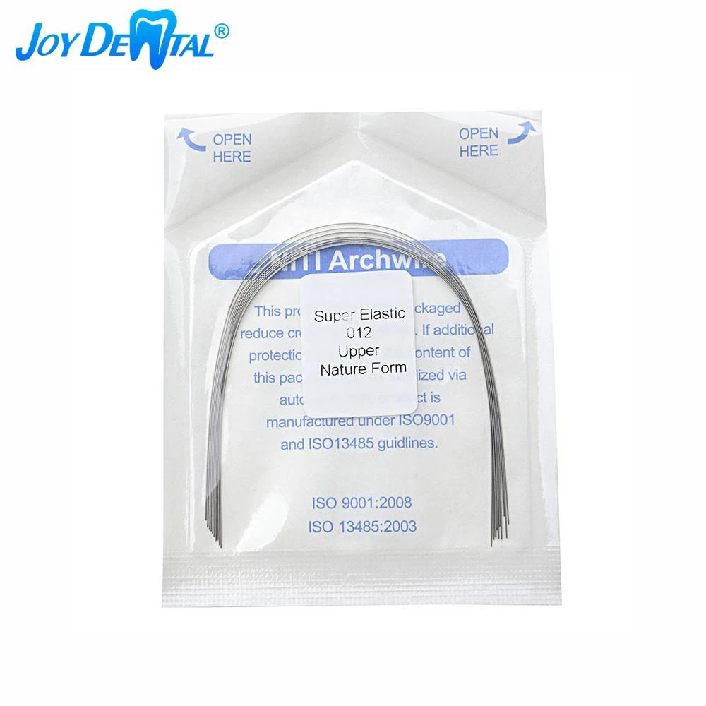 10pcs/Pack Dental Arch Wires Niti Natural Form Round Super Elastic Orthodontic Archwires Dentistry Accessories for Ortho Bracket