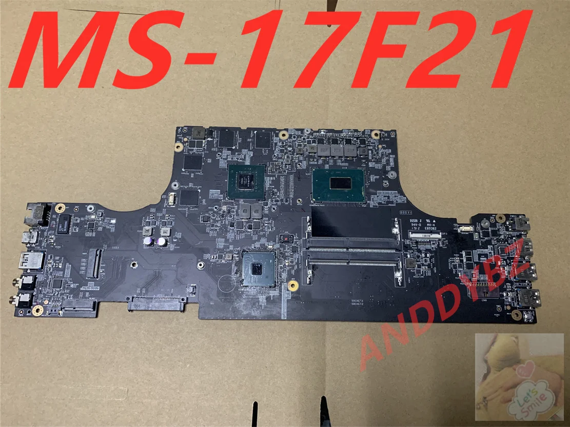 

Used MS-17F21 VER 1.0 Original FOR MSI GF75 THIN 9SC LAPTOP Motherboard With SR3YY I7-8750H AND CPU GTX1050M 100% Working OK