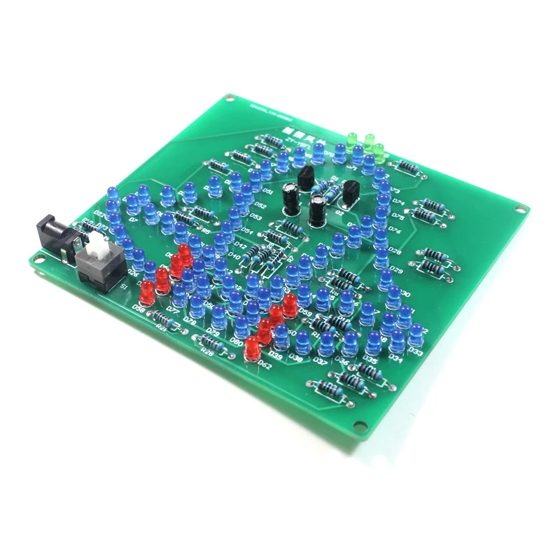 DIY Electronic Kit laboratory Swing Bells Wobbly Windbell Fun Electronic DIY Kit Wring 102 LEDs Wind Bell 5V 9V