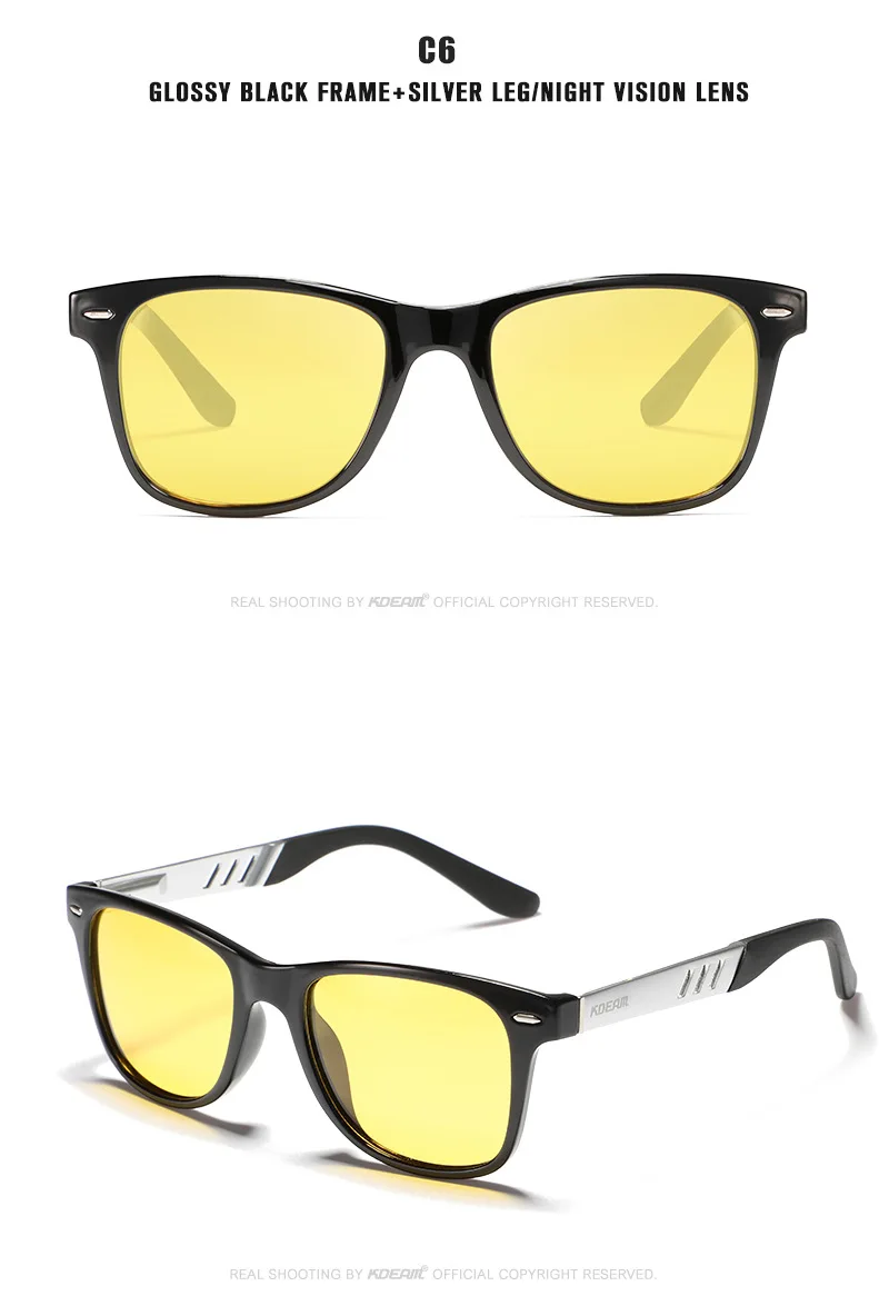 KDEAM Aluminium Magnesium Polarisierte Myopie Sonnenbrille Männer Frauen Fahren Brillen Outdoor Casual UV400 -0,50 bis -6,00 – Detail 14