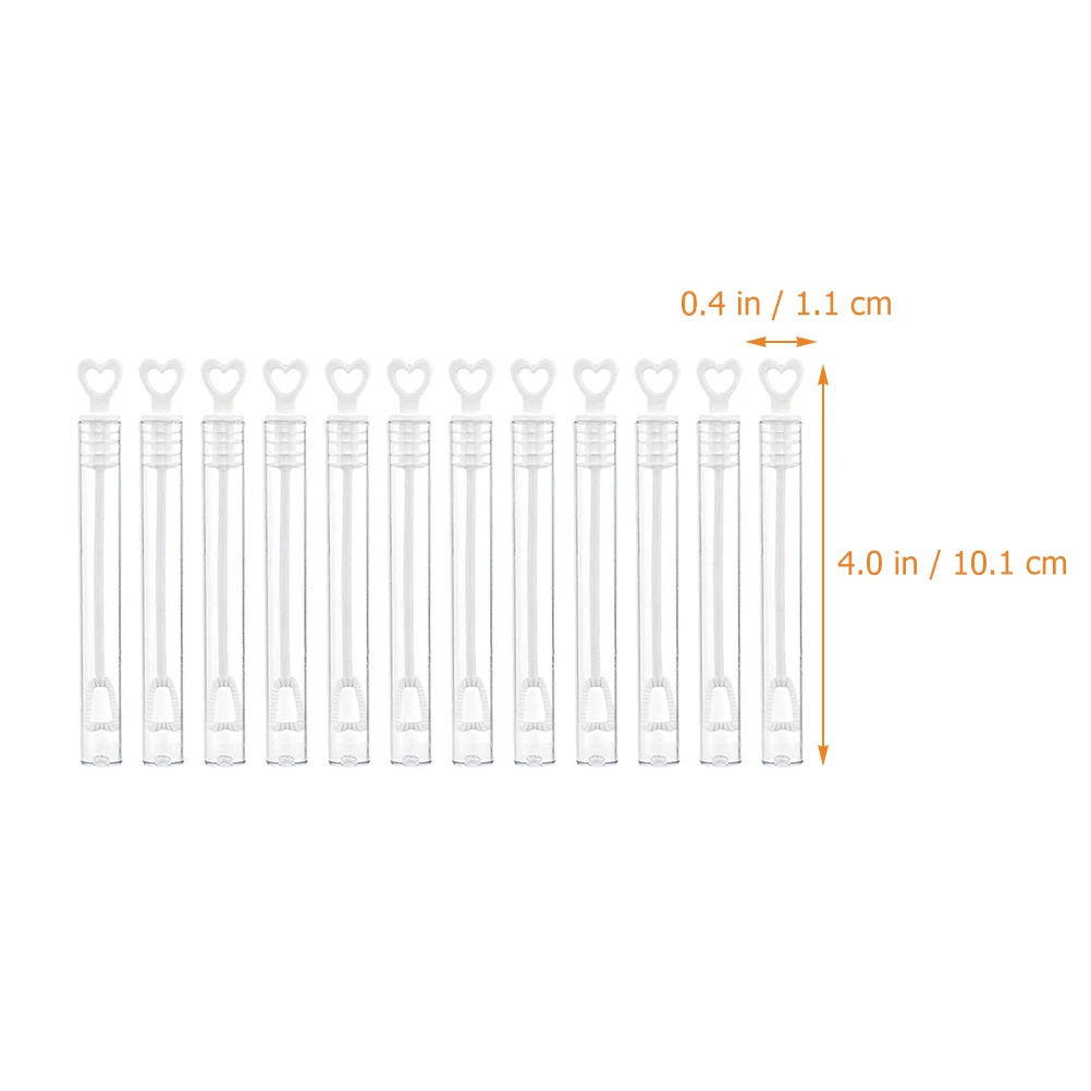 หลอดเป่าฟองสบู่เปล่า 12 ชิ้น แบบเติมได้ น้ำหนักเบา สำหรับเด็ก งานปาร์ตี้ งานแต่งงาน กลางแจ้ง ฟองสบู่น้ำสบู่