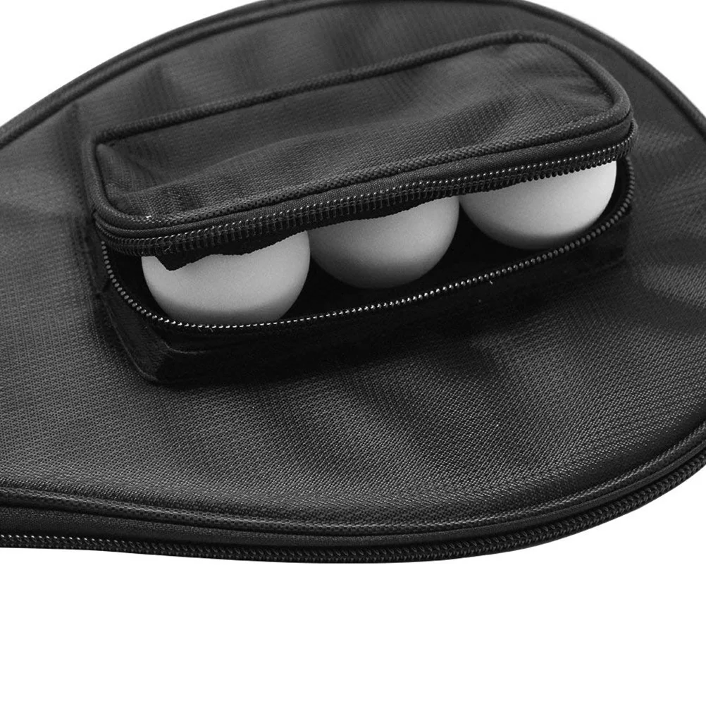 

Racket Bat Bag Oxford Fabric Waterproof Portable Paddle Case Ball Pouch Bat Bag Ball Case Table Tennis Racket
