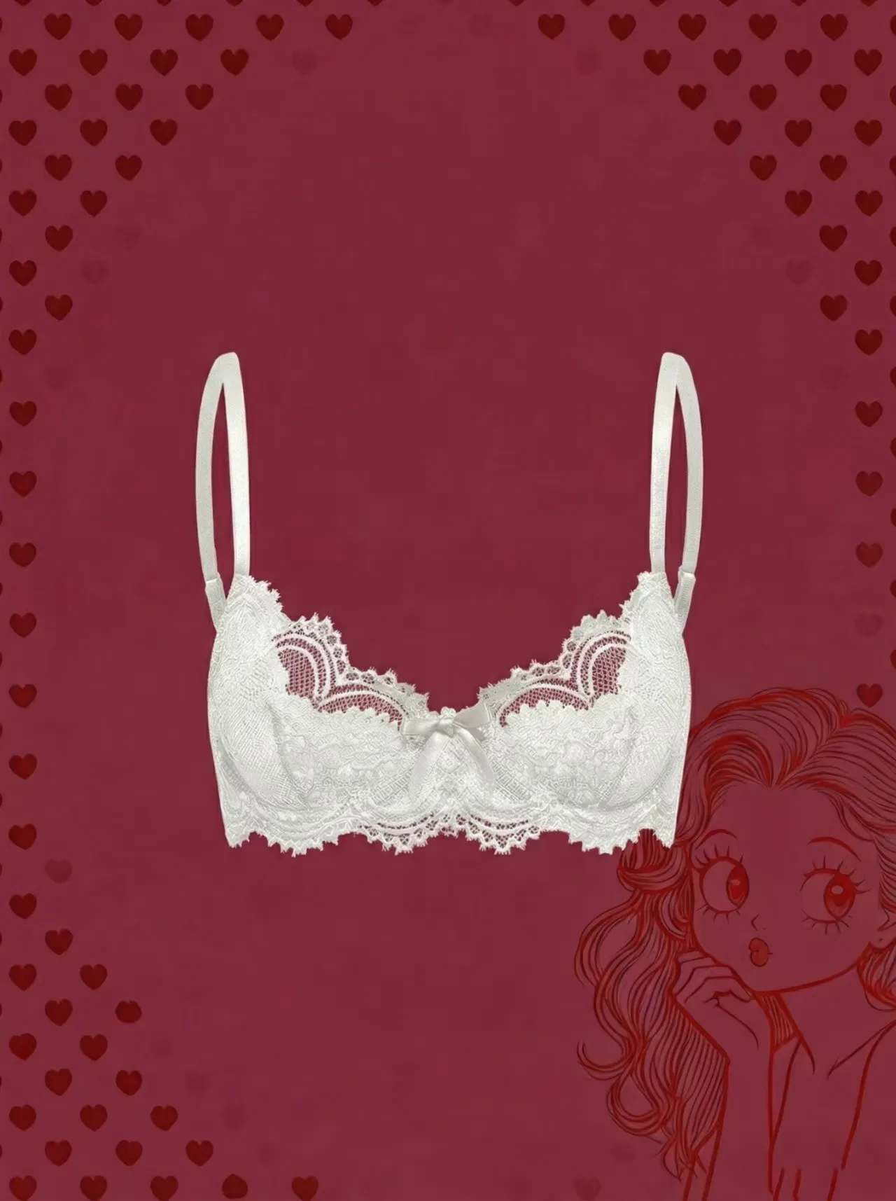 plus size women's bra sexy lace brassiere fashionable push up comfort underwear women's breathable bra view 3