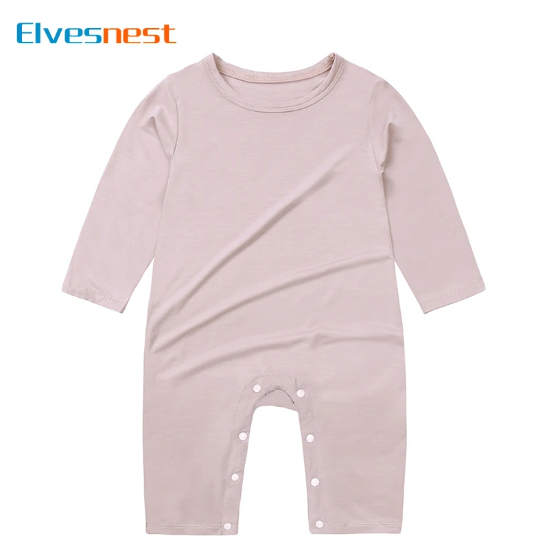 Fashion Baby Clothes Boy Romper Cotton Long Sleeve Solid Color Baby Girl Clothes Summer Bodysuit for Newborns 0-18 Months