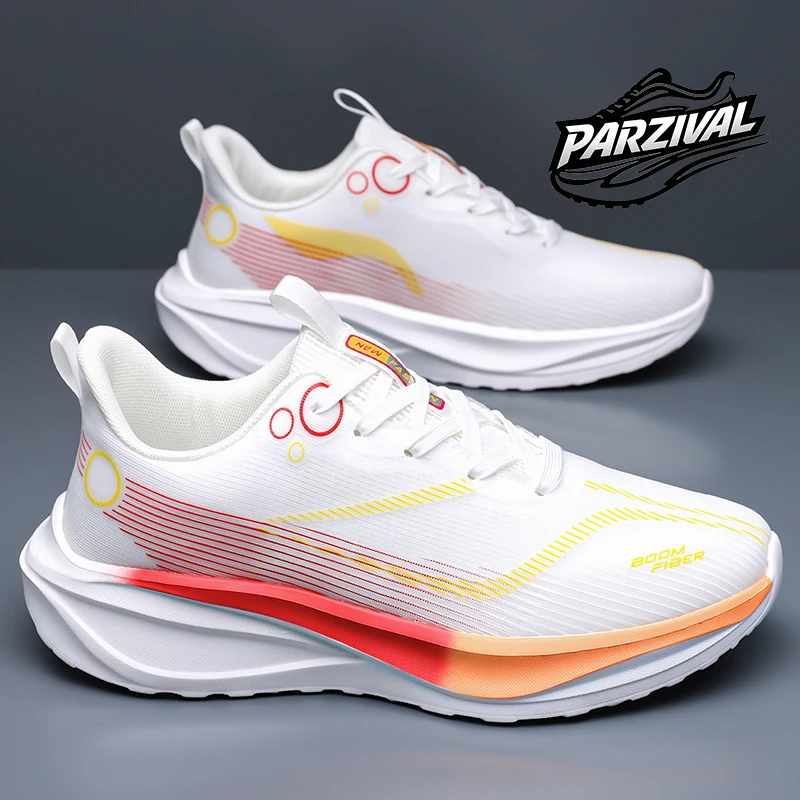 Men Carbon Plate Running Shoes Breathable Women Athletic Tennis Sneakers Cushion Sport Trainers Outdoor Marathon Jogging Shoes