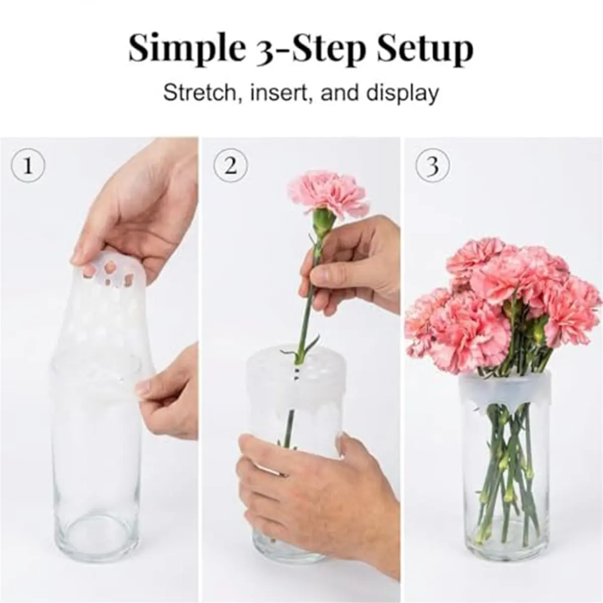 11·11COUPON 2 Pcs Silicone Flower Arranging Grid for Vases, 2026 Upgrade Flexible Floral Stem Holder, Reusable Waterproof Flower