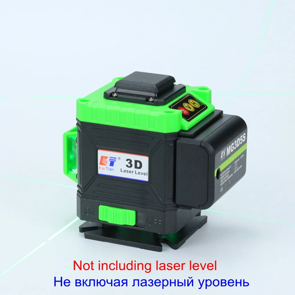 Kaitian 5800mah Rechargeable Lithium Battery for 3D 12Lines Laser Level Cross Vertical&Horizontal Green Self-Leveling Laser Line