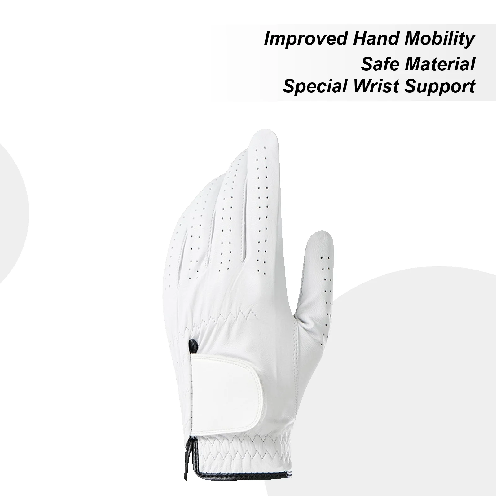 

Golf Gloves Men Left Hand Golf Glove Breathable Padded Ergonomic Protective Grip For Women Driving Riding Cycling Fishing Tennis