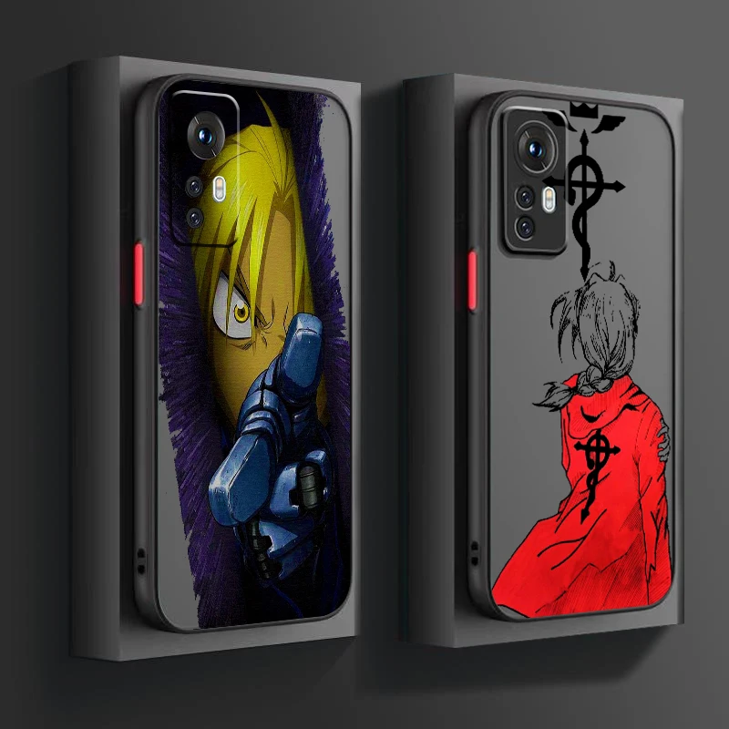 

Fullmetal Alchemist Anime Movie Frosted Translucent For Xiaomi Mi 13 12 12T 11T 11 11i 10T 10 9T Pro Lite Ultra 5G Back