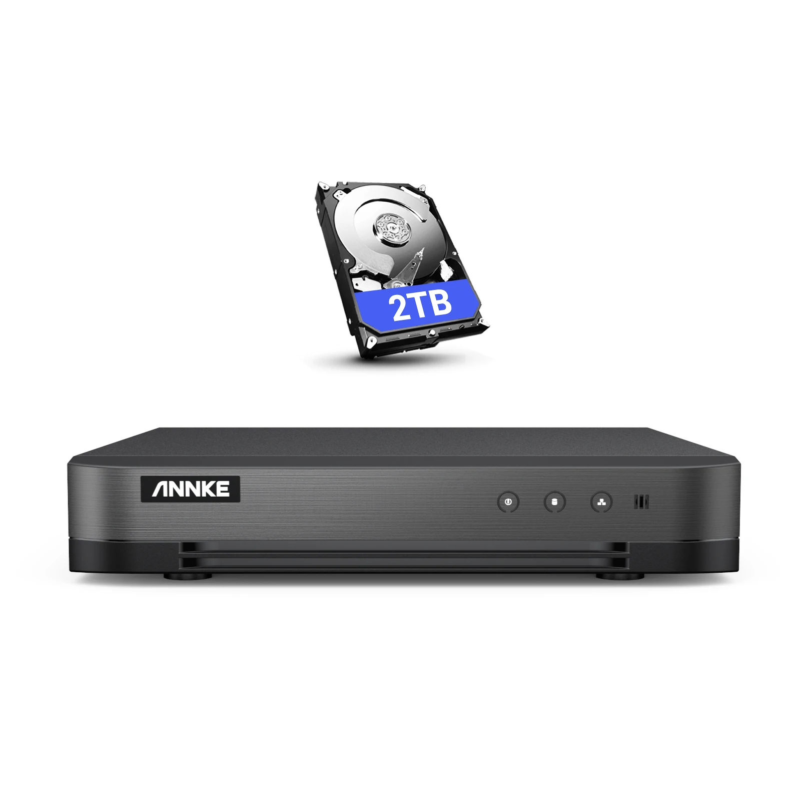 ANNKE 5MP IPC 1080P 16CH TVI Digital DVR Recorder For Wired CCTV Camera 2MP Smart Playback 5-in-1 P2P 16CH DVR
