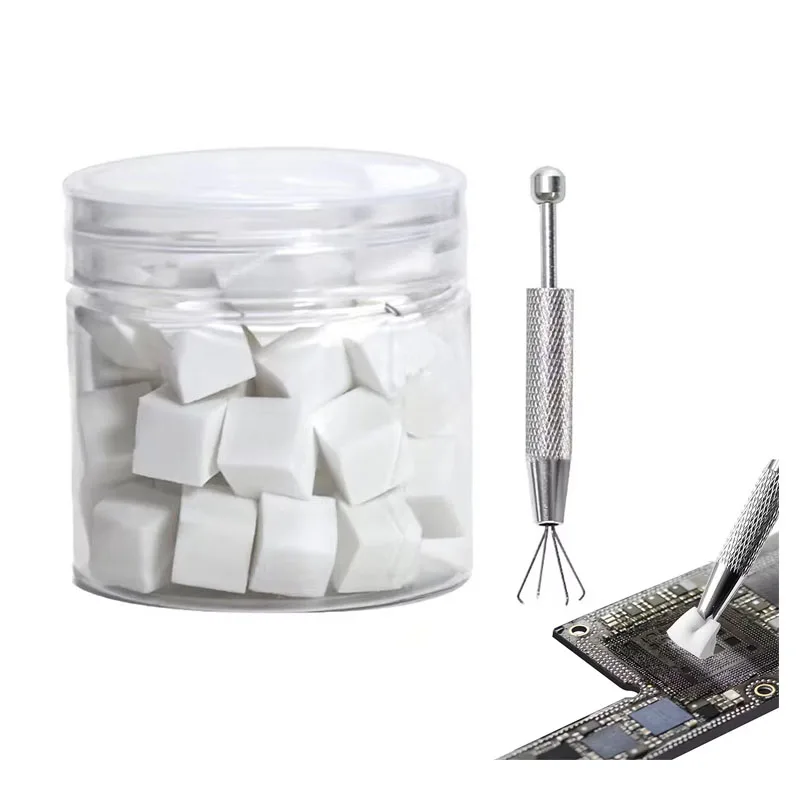 50Pcs Nano Cleaning Sponge with Grab Pen  QJ1 for Cell Phones Screen Frame Camera Multifunction Cleaning Sponge Hand Tools Set