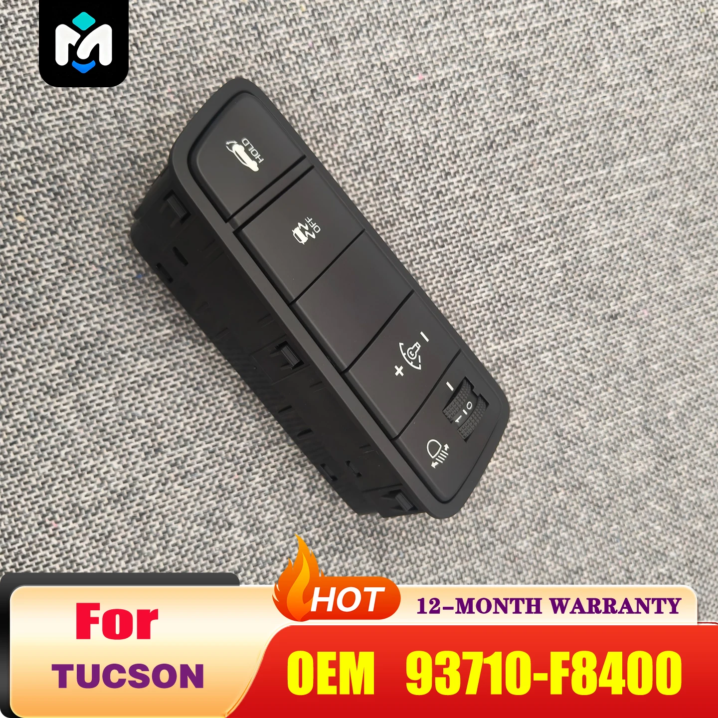 Headlight Height Adjustment/Electric Tailgate Switch for 15-18 hyunda-i Tucson OEM 93710F8400 93710-F8400TRY