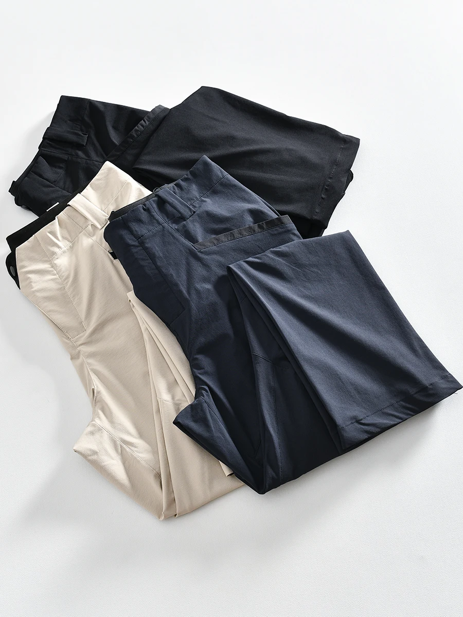 Light Luxury 3D Tailoring Lightweight Breathable Quick Dry Outdoor Men's Multi Pocket Casual Pants Straight Leg Spring Autumn