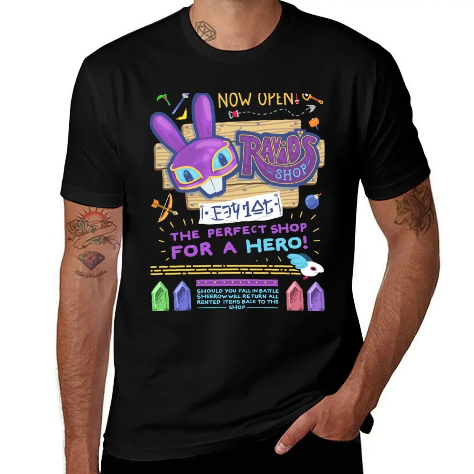 

Ravio's Shop T-Shirt black cotton t-shirt plain for man package t shirts cotton 100% cotton t shirt pack T-shirt