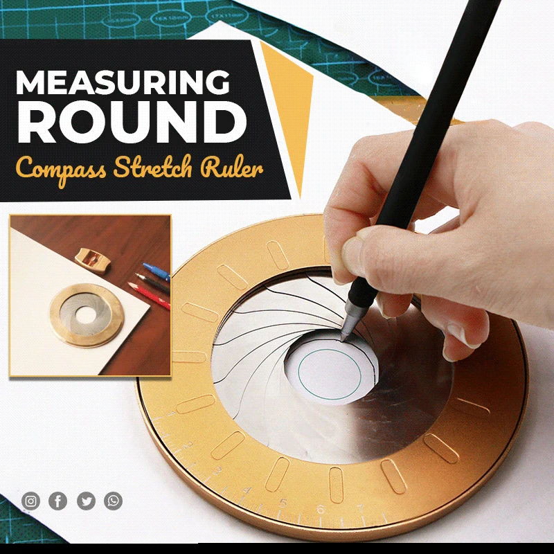 

Round Stainless Steel Compas Circle Drawing Tool School Ruler Set Geometry Compass Professional Drawing Compas Adjustable Size