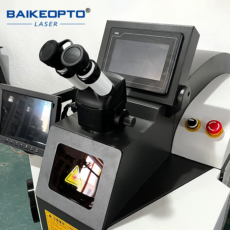 BK‑YJW200B Jewelry Laser Welding Machine 200W YAG Spot Welder High‑accuracy Soldering Machine for Gold Silver Jewellery
