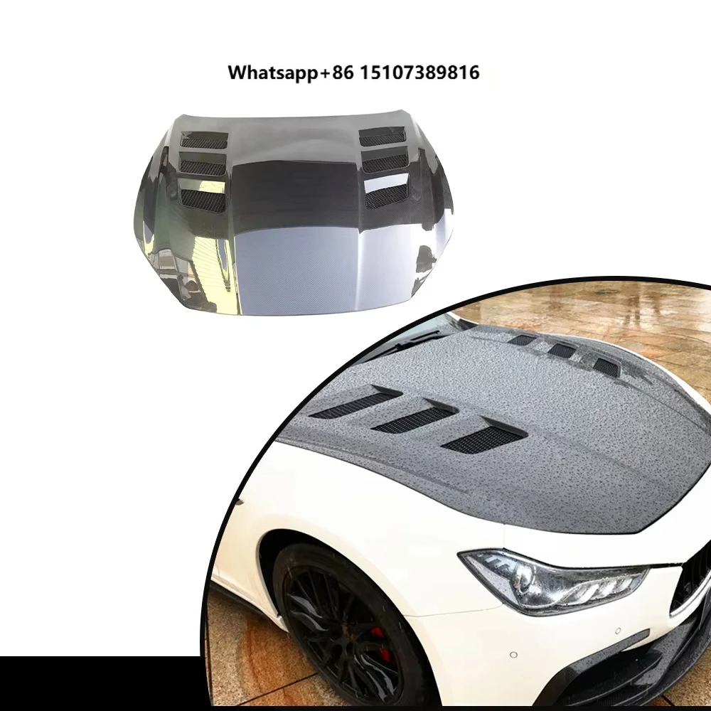 Ghibli Carbon Fiber Engine Hood Bonnet for Ghibli S Q4 Sedan 4-Door 2014-2020