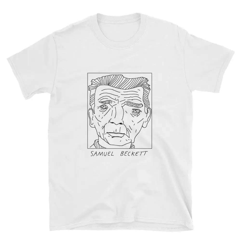 Badly Drawn Authors Samuel Beckett T Shirt FREE Worldwide Delivery