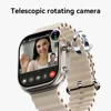 Microwear Ultra Ai3 Smartwatch 남성 여성 4G SIM 카드 Wifi 셀룰러 GPS NFC Ultra 3 Android 180 °   회전 카메라 스마트 워치 3