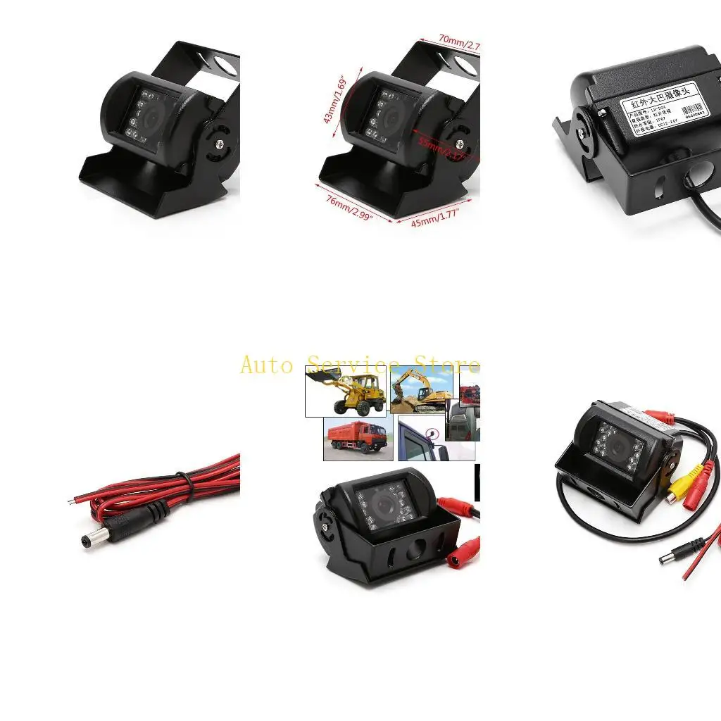 

462A 18 ИК-светодиодная автомобильная камера заднего вида в ночное время для широкоугольного обзора водонепроницаемого грузового