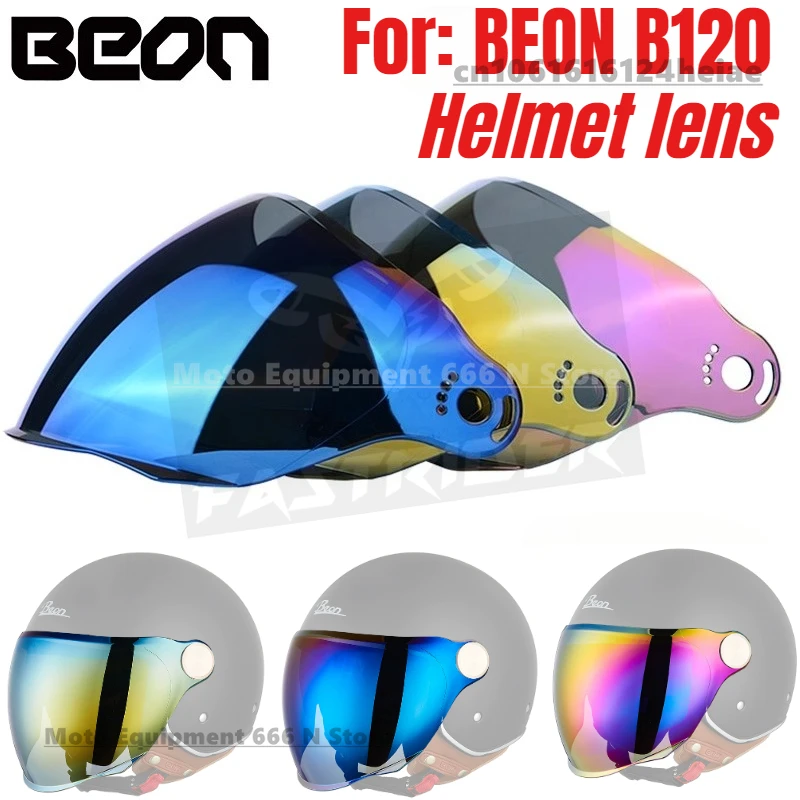 

Оригинальный мотоциклетный шлем BEON B-120, длинные линзы B120, сменные линзы для полушлема