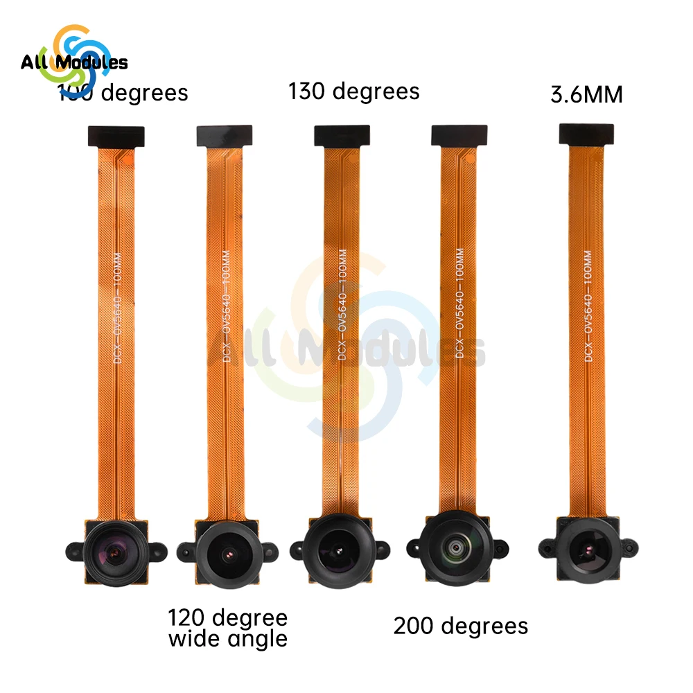 OV5640 модуль камеры 5 МП ультраширокоугольный объектив Интерфейс DVP можно использовать для платы разработки ESP32 100 120 130 200 градусов