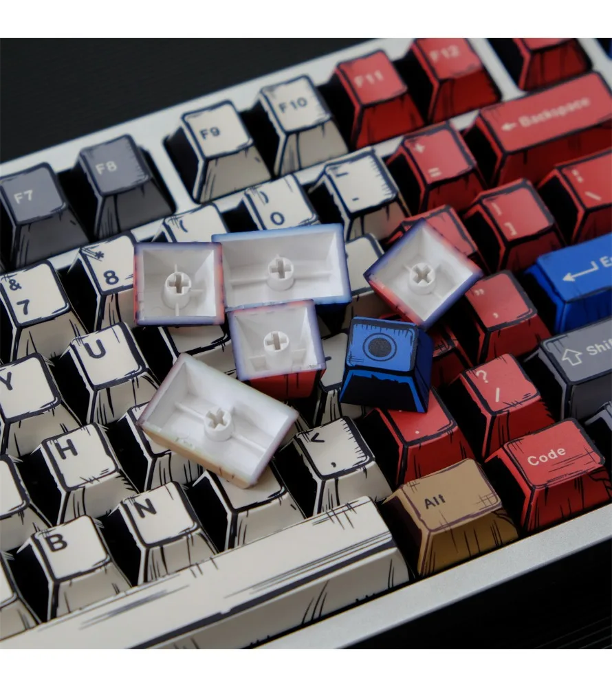 Keycap Sublimation mechanical keyboard cap wooting mixed light keycap PBT original factory highly hot