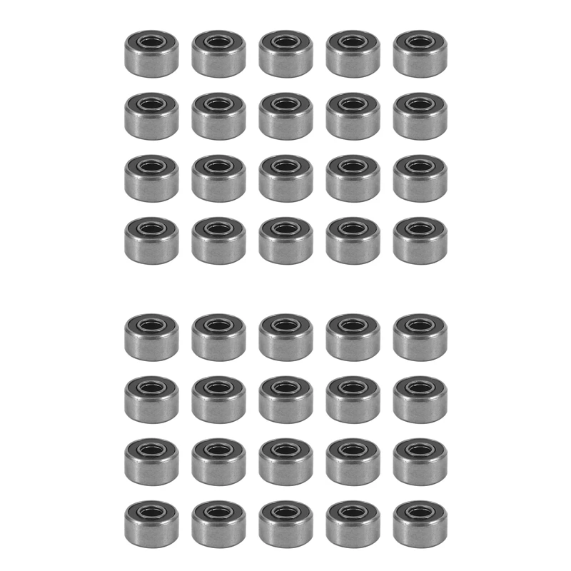 693RS 3Mmx8mmx4mm Double Sealed Miniature Deep Groove Ball Bearing 40Pcs