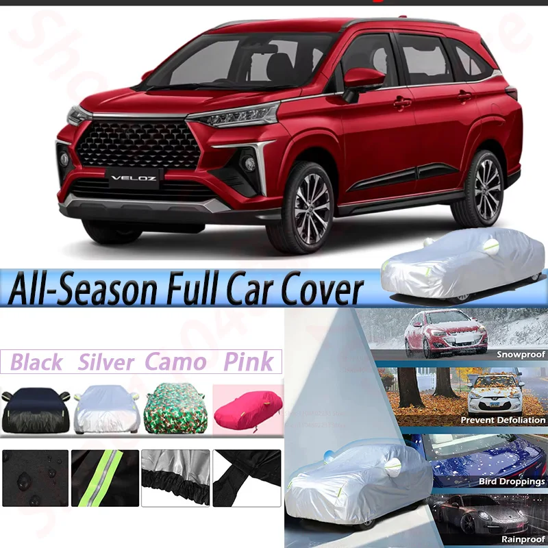 

Full Waterproof Car Covers Sun Anti UV Rain Snow Wind Dust Protect Cover For Toyota Veloz Daihatsu Xenia Perodua Alza 2020-2025