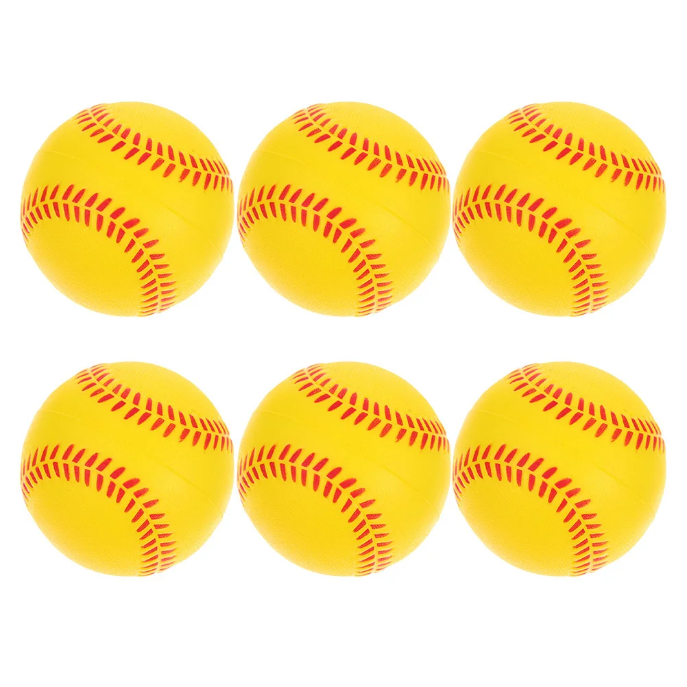 6 قطع من إسفنجة البولي يوريثان للتدريب على البيسبول للاستخدام الداخلي والخارجي، كرة كذاب، أداة تدريب رياضية، كرة لعب #4