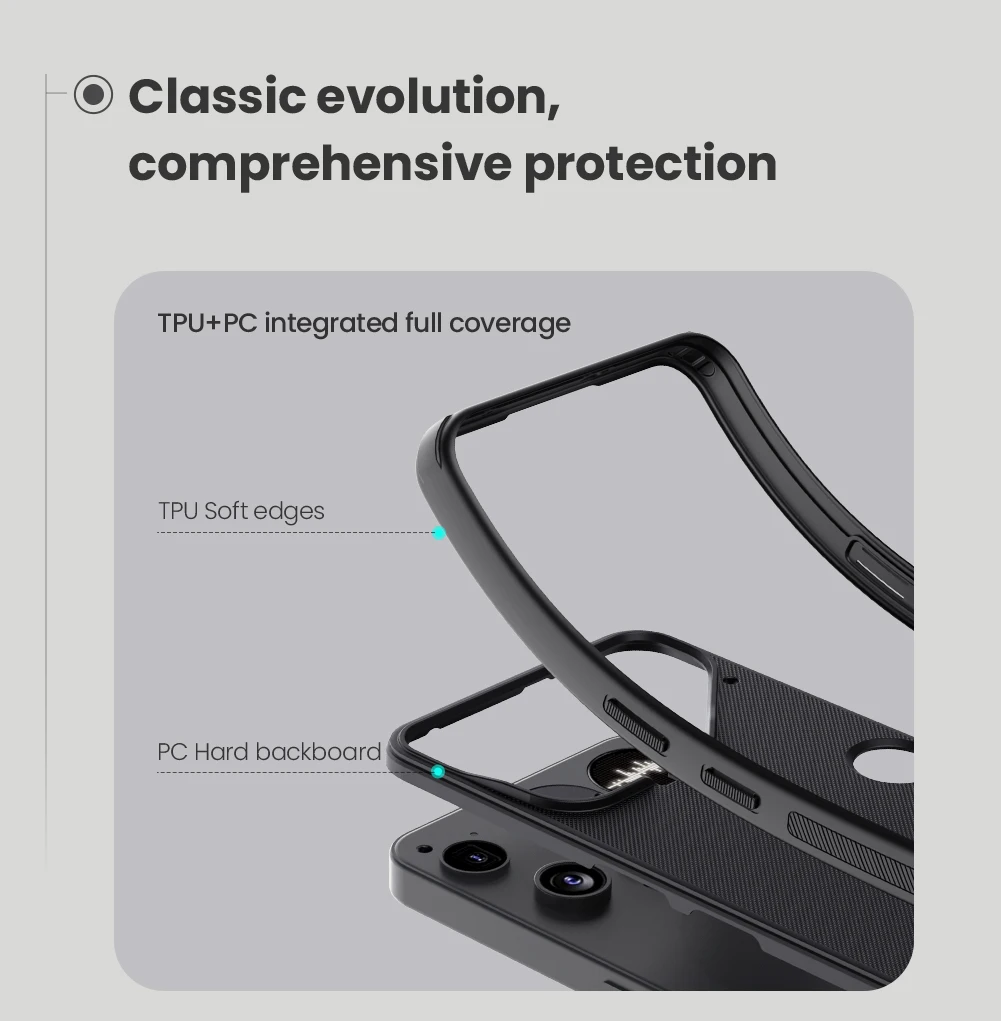 Für Nothing Phone 3-Hülle NILLKIN, taillierte Hülle für Nothing Phone 3, hochwertige, superfrostete Schildhülle, matte PC-Abdeckung – Detail 6
