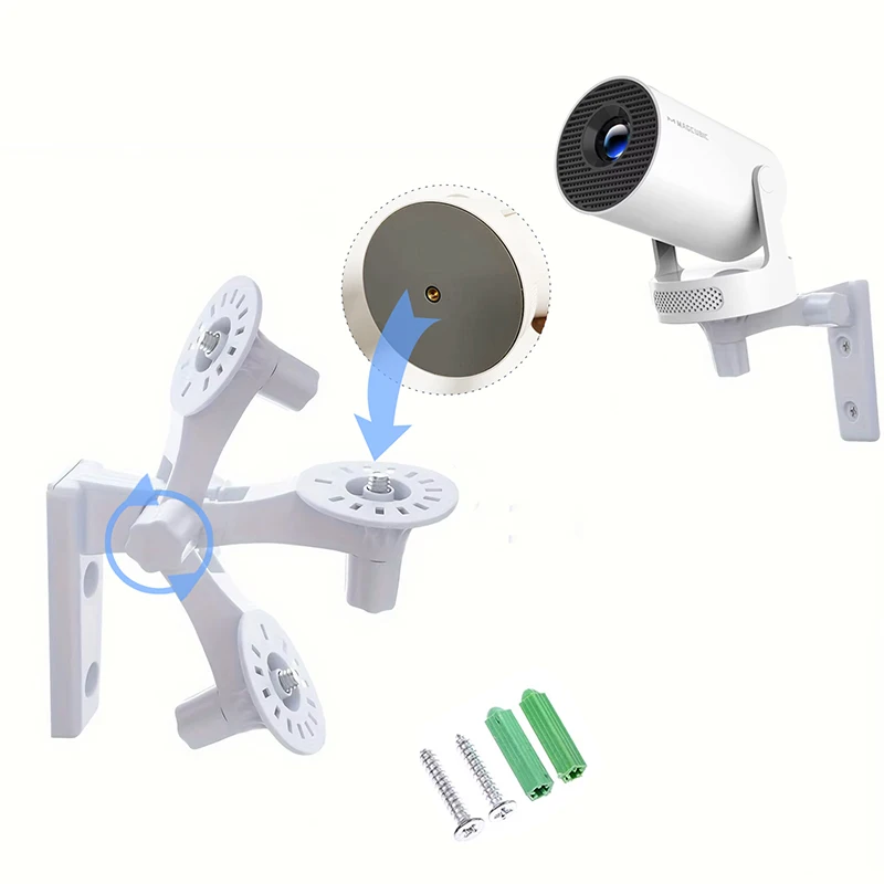 Picture 4: Huaweishi ﻿ Wall Mount Projector Stand Sturdy Durable Bracket Compatible with HY300Pro+/HY300Ultra Projector