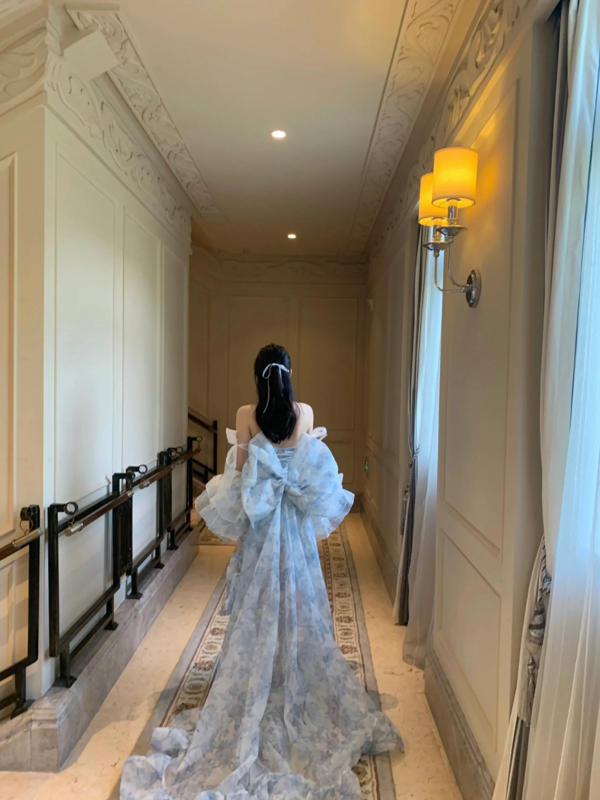 Princ Sle-Kleid mit Schleppe, Feen-T-Or-Rock, sanftes Trägerkleid für Damen, Frühling, Sommer, Herbst, Alltagskleidung