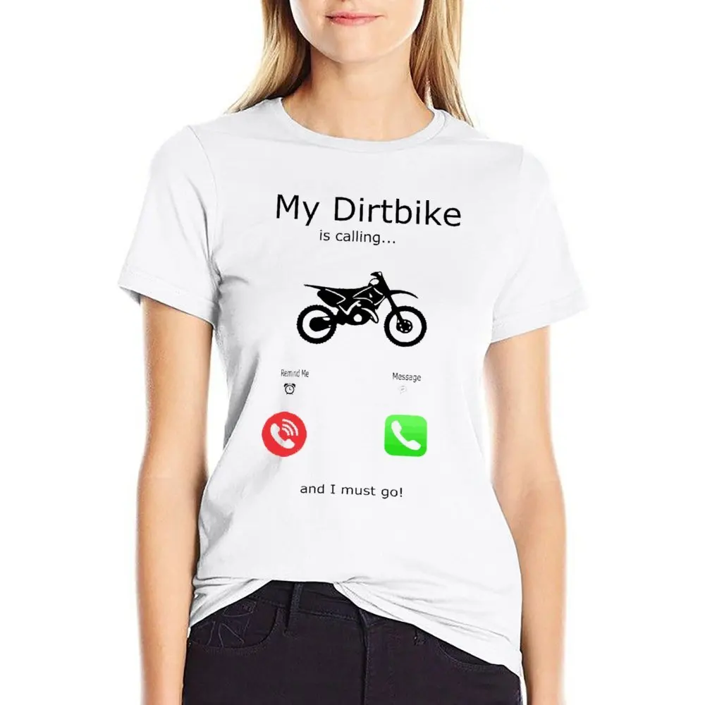 Thumbnail 3 of 3 Dirt Bike Calling Yythkg Crewneck T-shirt Sport T-shirts Creative Cute Home