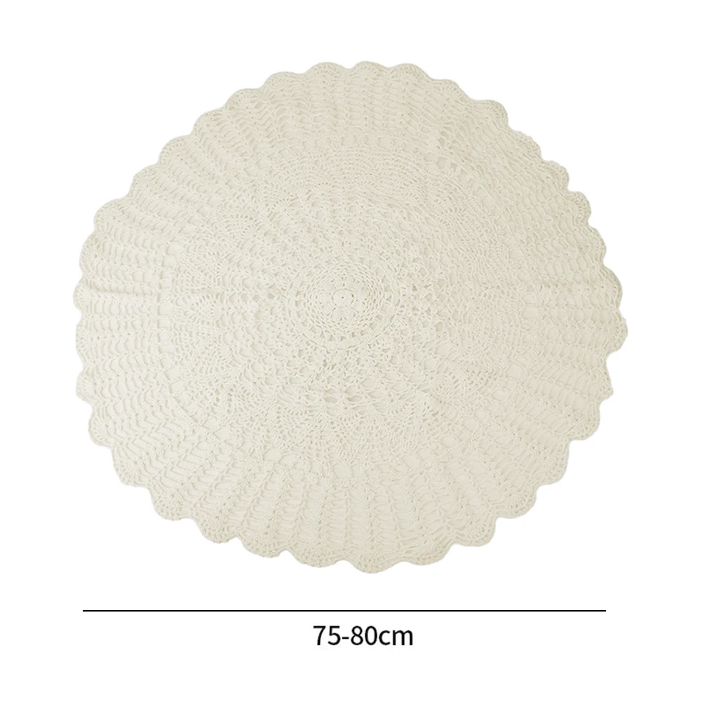 Practical for versatile Use Wedding And Home Decoration To Use Tablecloth Round Tablecloth Cotton Crochet Lace