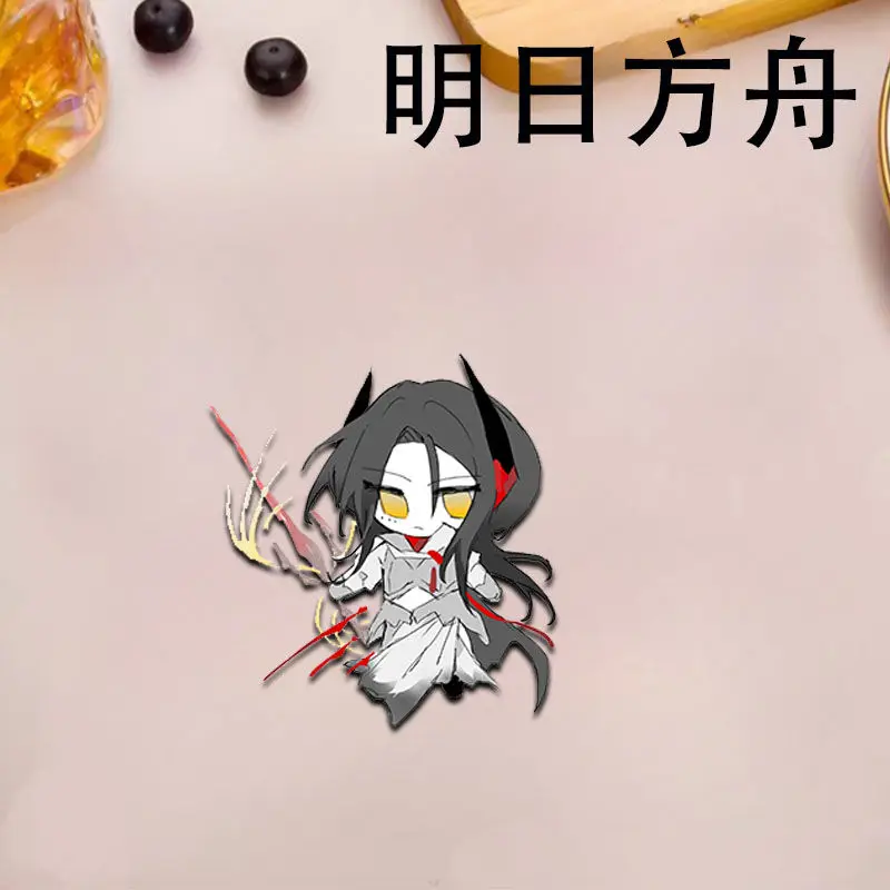 6PCS Anime Arknights Kal'tsit Ebenholz Acrylic Badge Brooch Cartoon Pins DIY Decoration Backpack Costumes Clothes Accessories