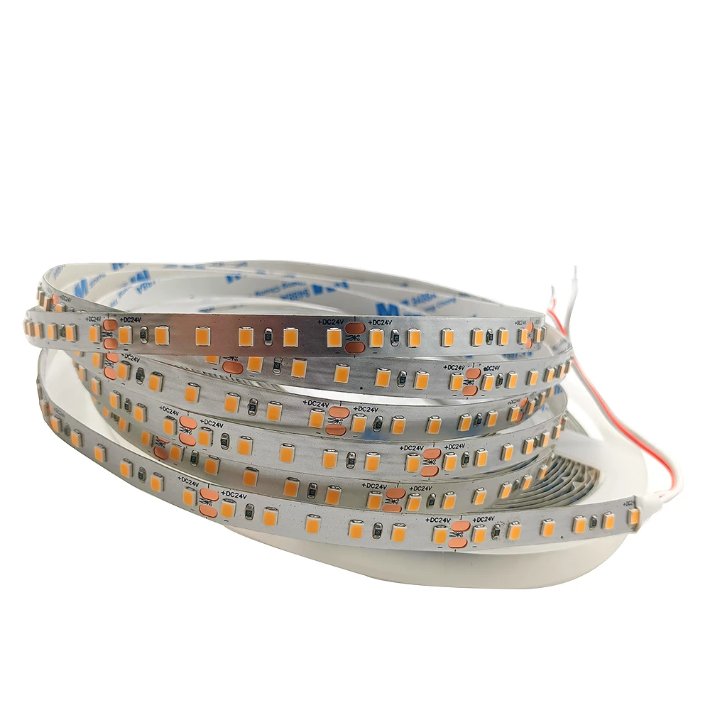 2835LED Light Strip With 10M120leds/mDC24V White Warm White Ultra Bright Flexible Silver Plate High Display Finger