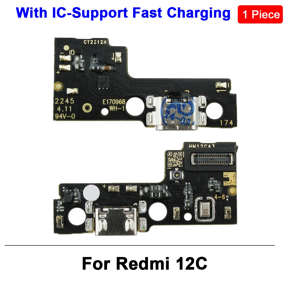 Prise en charge de la carte de charge rapide pour Xiaomi, Redmi 9, 9A, 9C, 9T, 12C, chargeur USB, connecteur de port S6, câble flexible