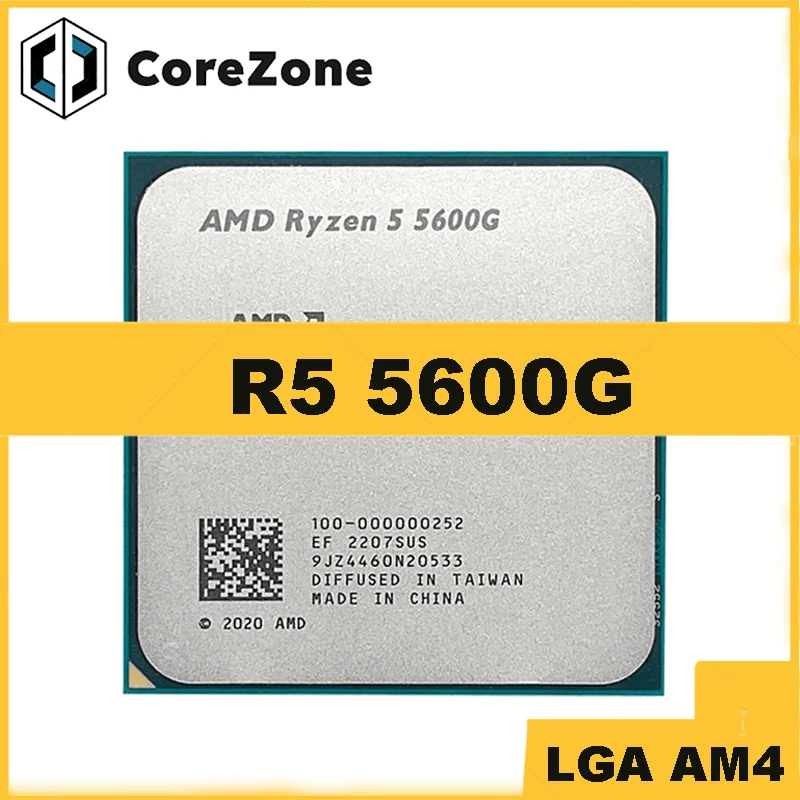 Процессор Ryzen 5 R5 5600G 3.9ГГц, 6 ядер, 12 потоков, 65Вт, LGA AM4 Процессор Ryzen 5 R5 5600G 3.9ГГц, 6 ядер, 12 потоков, 65Вт, LGA AM4