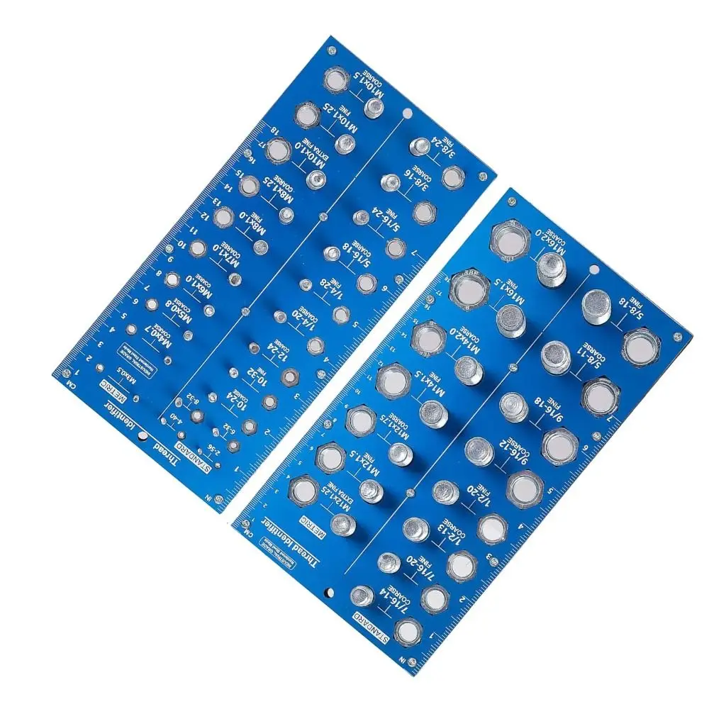 مجموعة قياس خيط مثقاب قوي تحديد سريع لقياس معرف الترباس والجوز المتين المقاوم للاهتراء #2