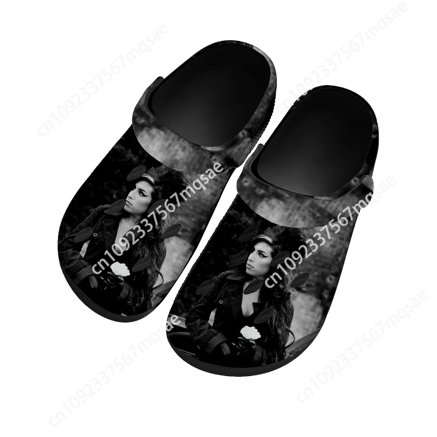 Amy Winehouse Singer Fashion Home Clogs Custom Water Shoes Mens Womens Teenager Shoe Garden Clog Breathable Beach Hole Slippers