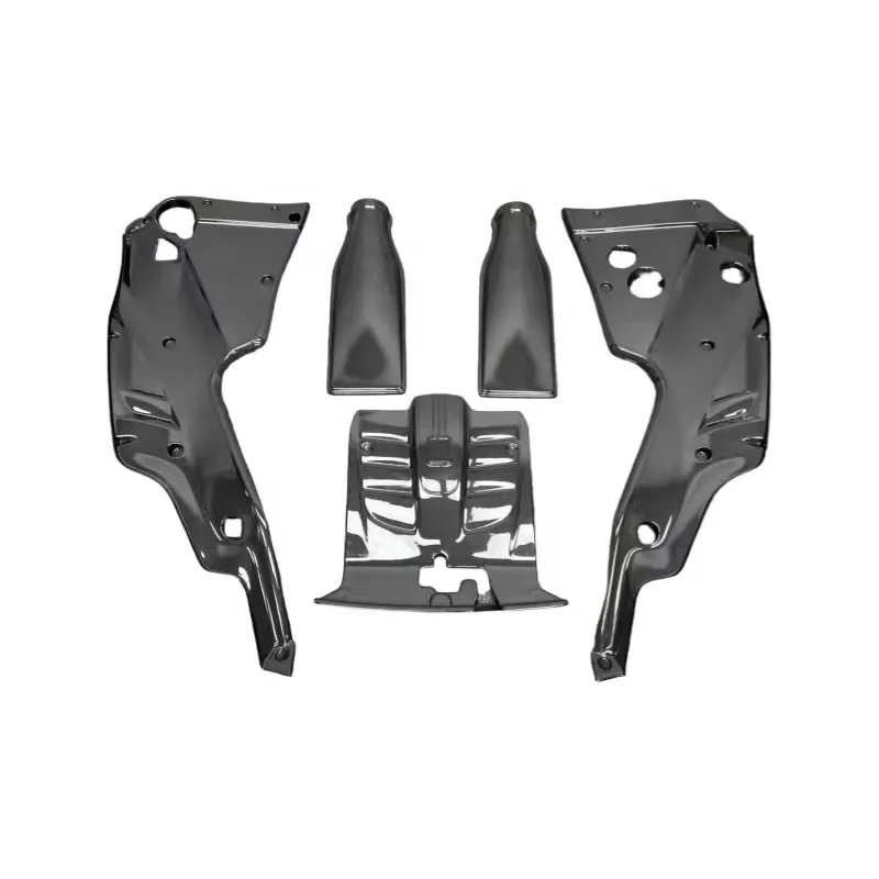OEM Style Dry Carbon Fiber Engine Hood Engine Compartment Interior Engine Cover Plate Intake Box Cover for Ferrari F12