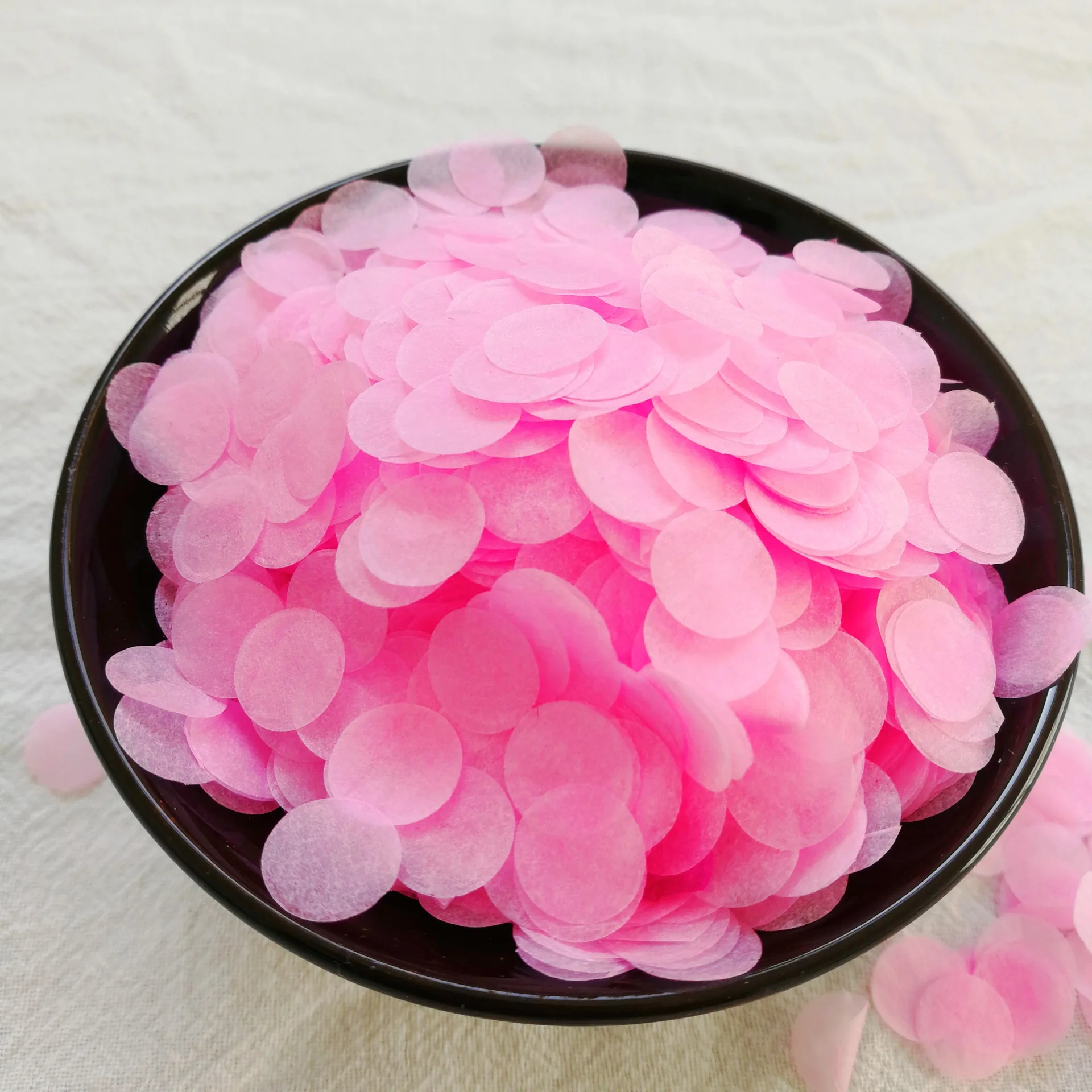 30g Confetti Colorful Tissue Paper Biodegradable Confetti Pink Circles Recyclable Birthday Wedding Red Blue Black