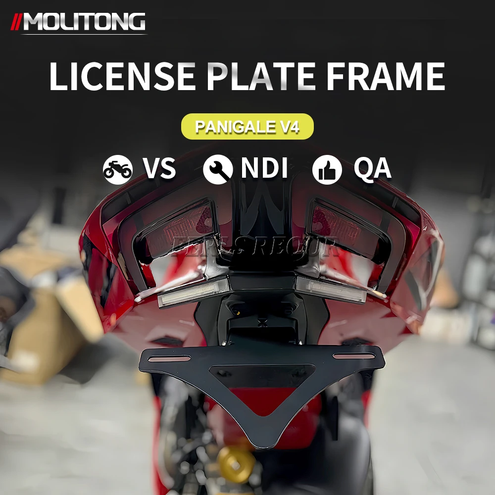 

Motorcycle Accessories License Plate Holder Fender Eliminator Registration Bracket Turn Signal For Ducati Panigale V4 2025