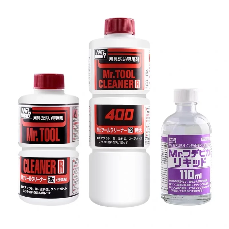 MR.HOBBY T113/T116/T118 Model Tool Cleaner Liquid Solution Airbrush Cleaning Tools for Assembly Model Building Tool DIY Supplies