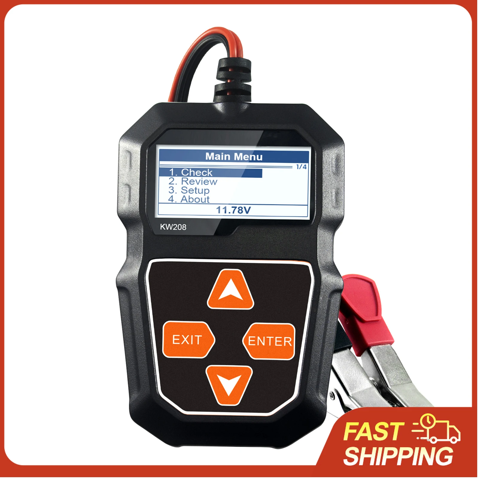 

KONNWEI KW208 12V Car Battery Load Tester Professional Automotive Alternator Analyzer Waveform Voltage Test for Car/Motorcycle