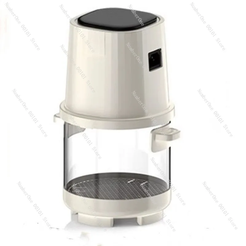 1.8L Air Fryer White Small Visualization Easy To Clean Kitchen Household Glass Small Capacity Convenient Carrying Office