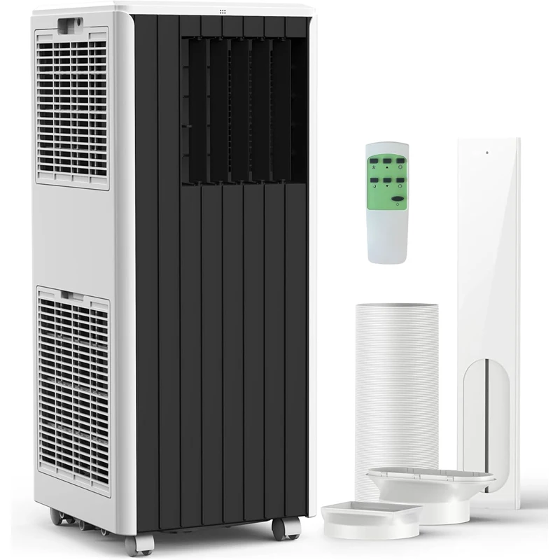 8,000 BTU Portable Air Conditioners, 4-in-1 Modes Up to 350 Sq.Ft., Portable AC Unit with Cool, Fan, Dehumidifier, Sleep, Remote Control, 24H Timer, Quiet Operation, for Bedroom, Office, Dorm Rooms