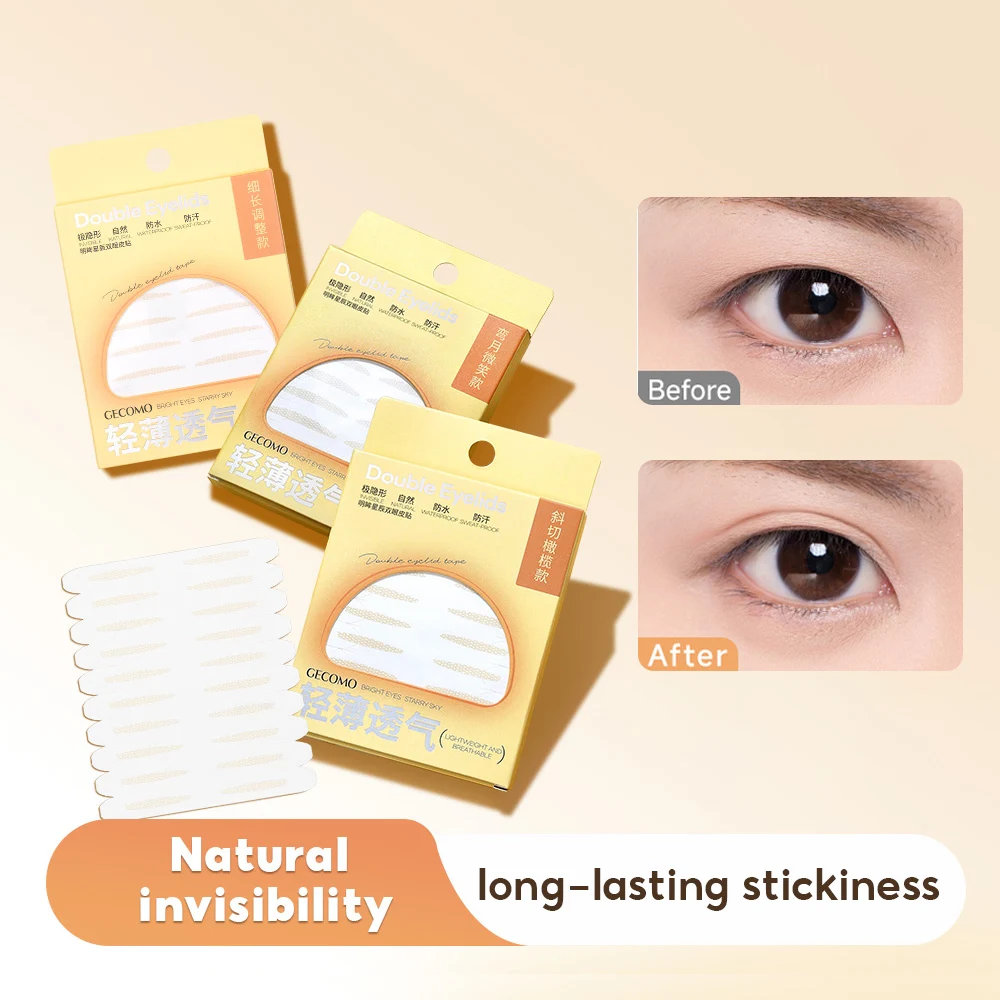 120 PCS Double Eyelid Stickers Natural Invisible Long-lasting Shaping Big Eye Beauty Tapes For Single Eyelid Person Eye Makeup