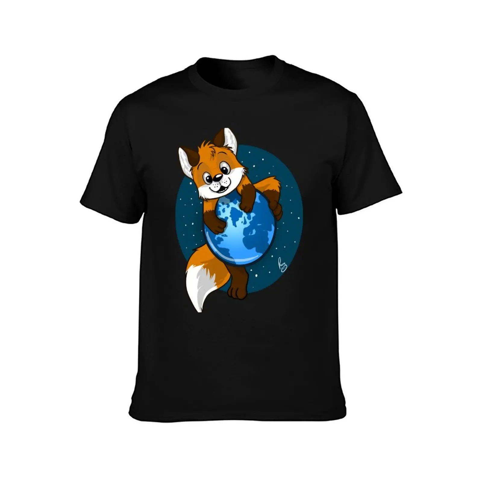 Cute Firefox T-Shirt All Weather Casual Short Sleeve T-Shirt